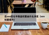 在seo优化中商品权重由什么决定（seo权重提升）