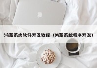 鸿蒙系统软件开发教程（鸿蒙系统程序开发）