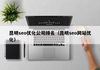 昆明seo优化公司排名（昆明seo网站优化）